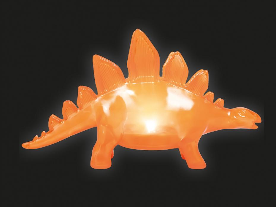 Stegosaurus Jelly Mood Light Orange Illuminated